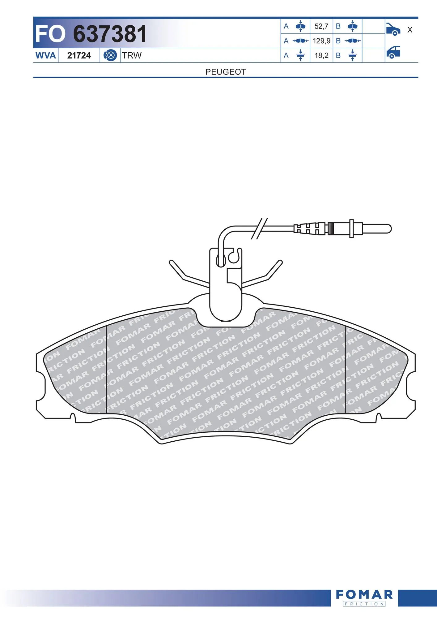 Brake Pad Set, disc brake
